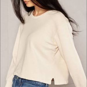 Outerknown solstice cropped sweatshirt size S